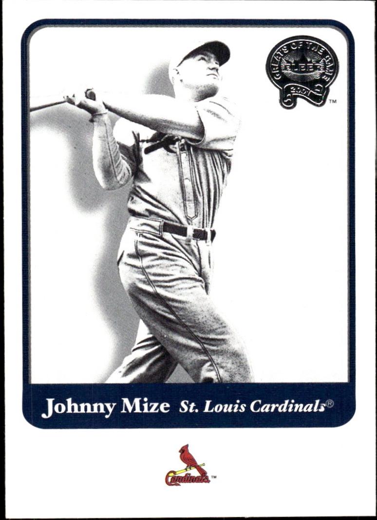 Johnny Mize #14 2001 Fleer Greats of the Game Baseball