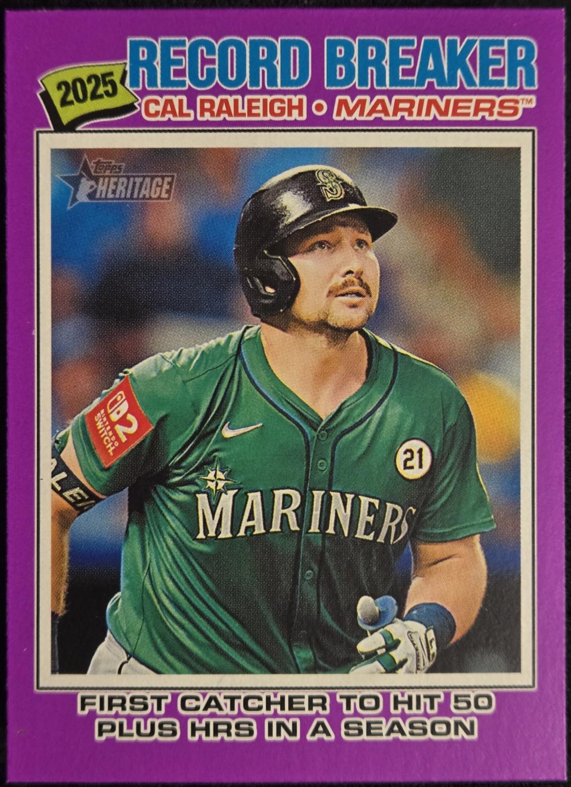 Cal Raleigh [Light Purple Bordered] #231 Prices | 2026 Topps Heritage ...