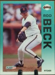 Rod Beck #627 Baseball Cards 1992 Fleer Prices