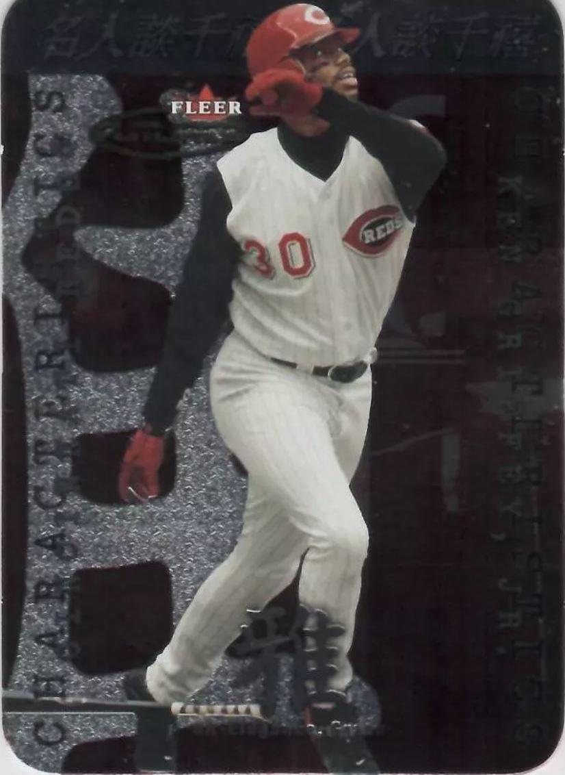 Ken Griffey, Jr #10 Baseball Cards 2001 Fleer Futures Characteristics