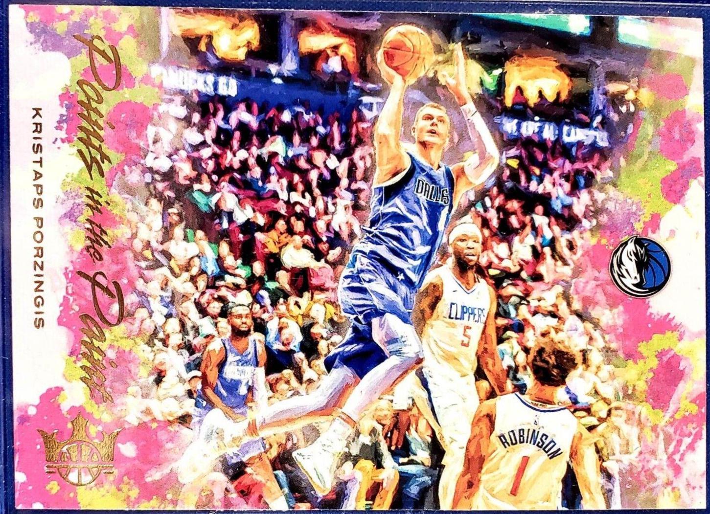 Kristaps Porzingis #4 Basketball Cards 2019 Panini Court Kings Points in the Paint