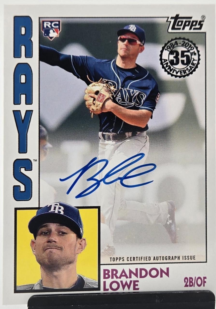 Brandon Lowe #BL Baseball Cards 2019 Topps 1984 Baseball Autographs