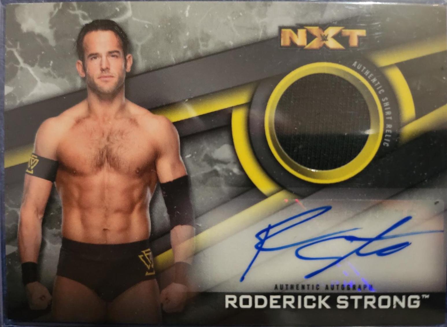 Roderick Strong #AS-RS Wrestling Cards 2019 Topps WWE NXT Autograph Shirt Relics