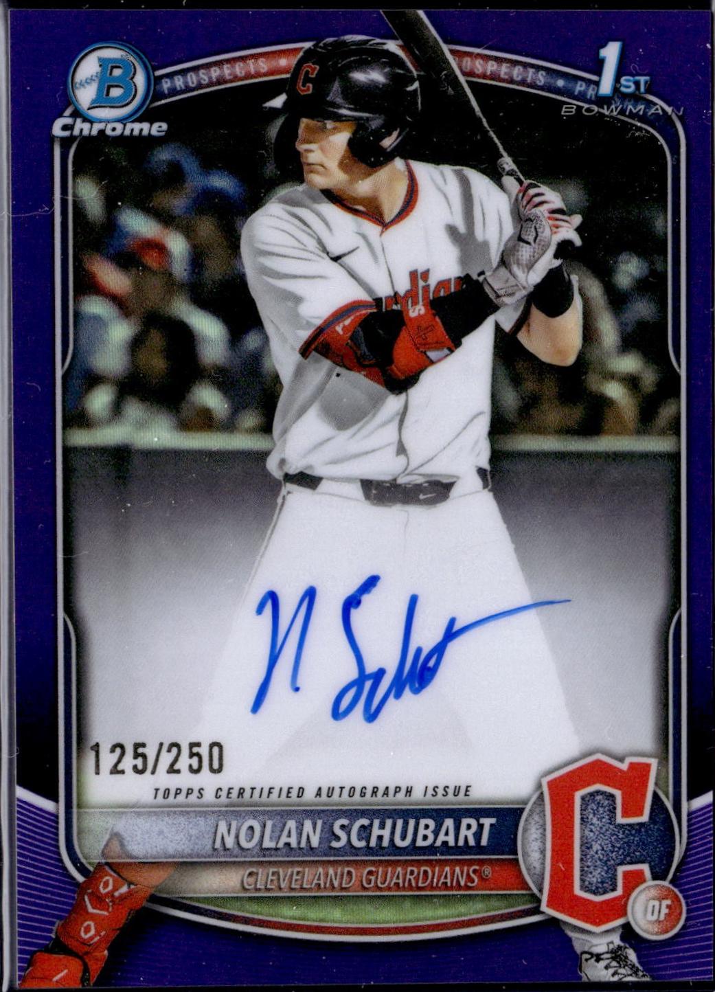 Nolan Schubart [Purple Refractor] #CPA-NS