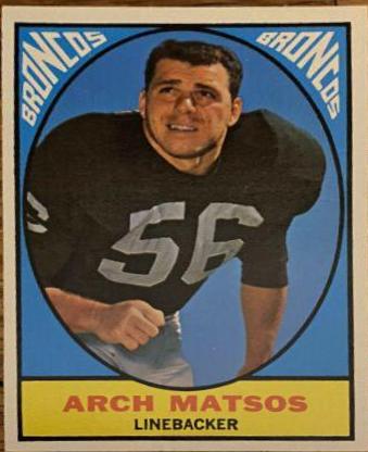 Arch Matsos #37 Football Cards 1967 Topps
