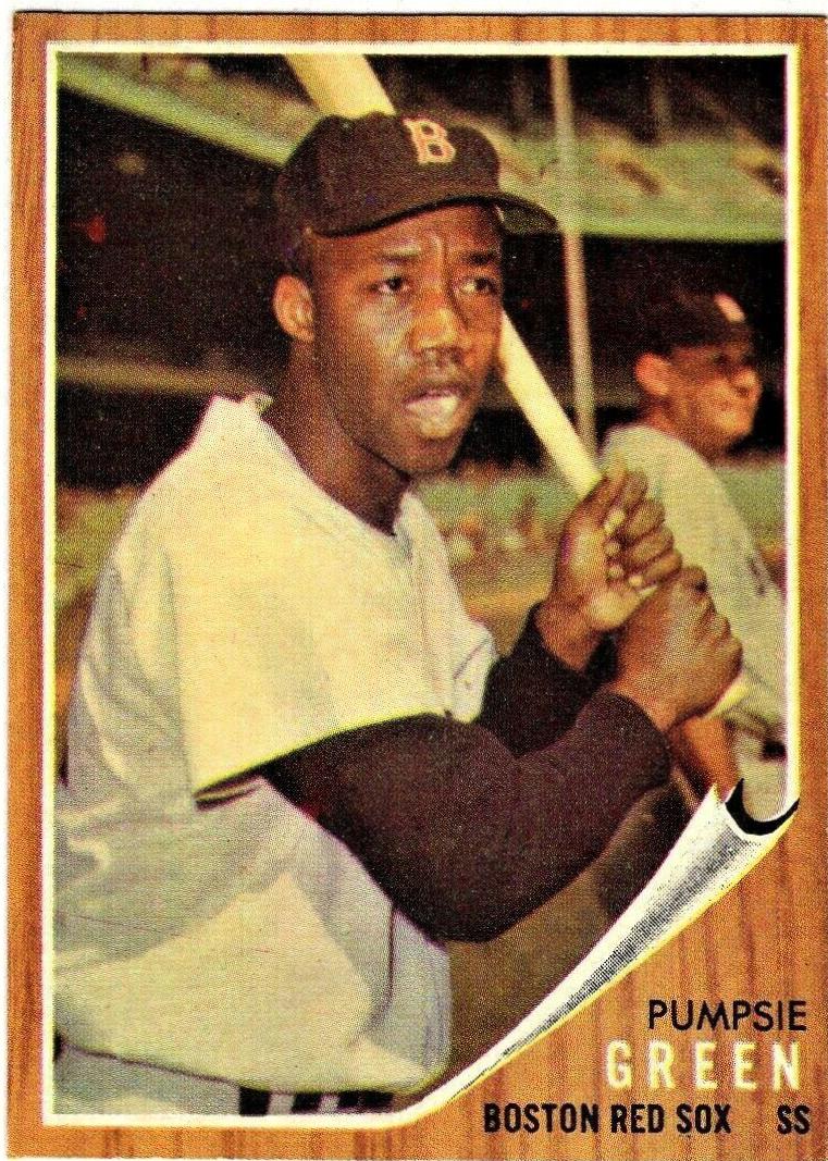 1962 Topps Pumpsie Green [Green Tint] #153 card