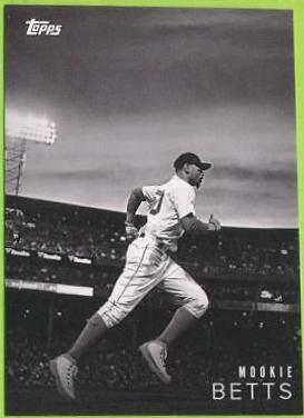 Mookie Betts #8 Baseball Cards 2018 Topps on Demand Black & White