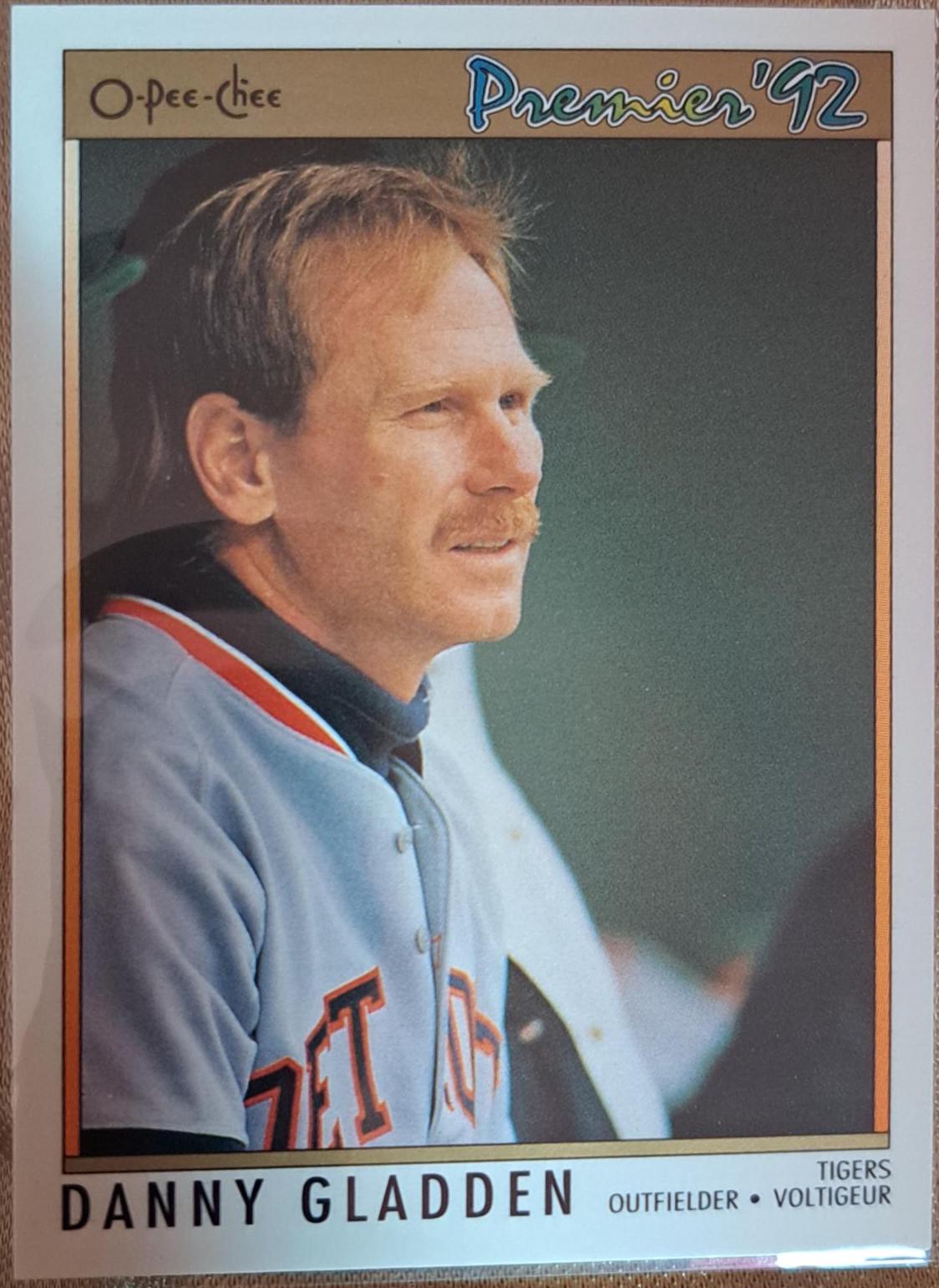 Danny Gladden #11 Baseball Cards 1992 O Pee Chee Premier