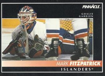 Mark Fitzpatrick #24 Hockey Cards 1992 Pinnacle Canadian