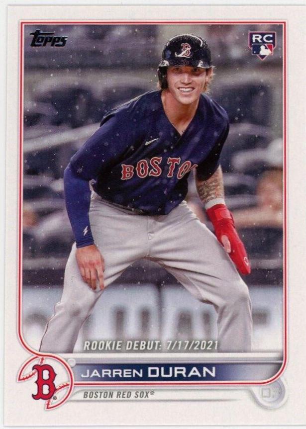 Jarren Duran #US118 Baseball Cards 2022 Topps Update