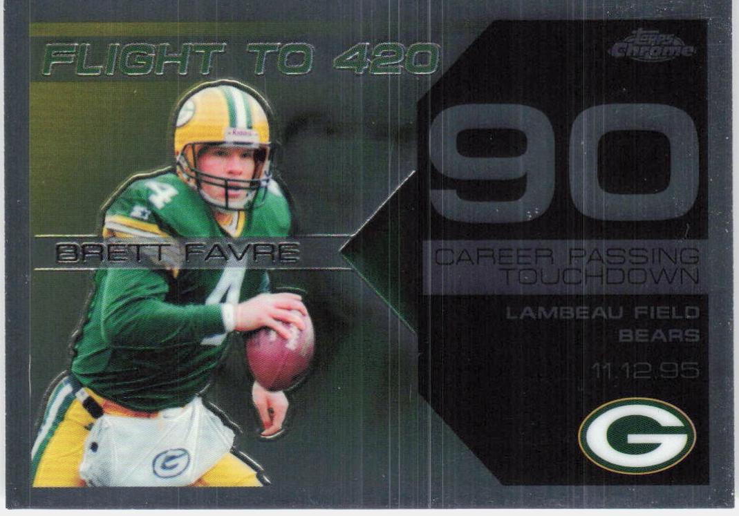 Brett Favre #BFC-BF90 2007 Topps Chrome Football Brett Favre Collection
