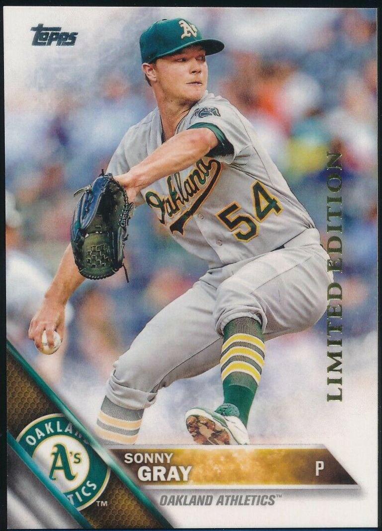 Sonny Gray #4 Baseball Cards 2016 Topps Limited Edition