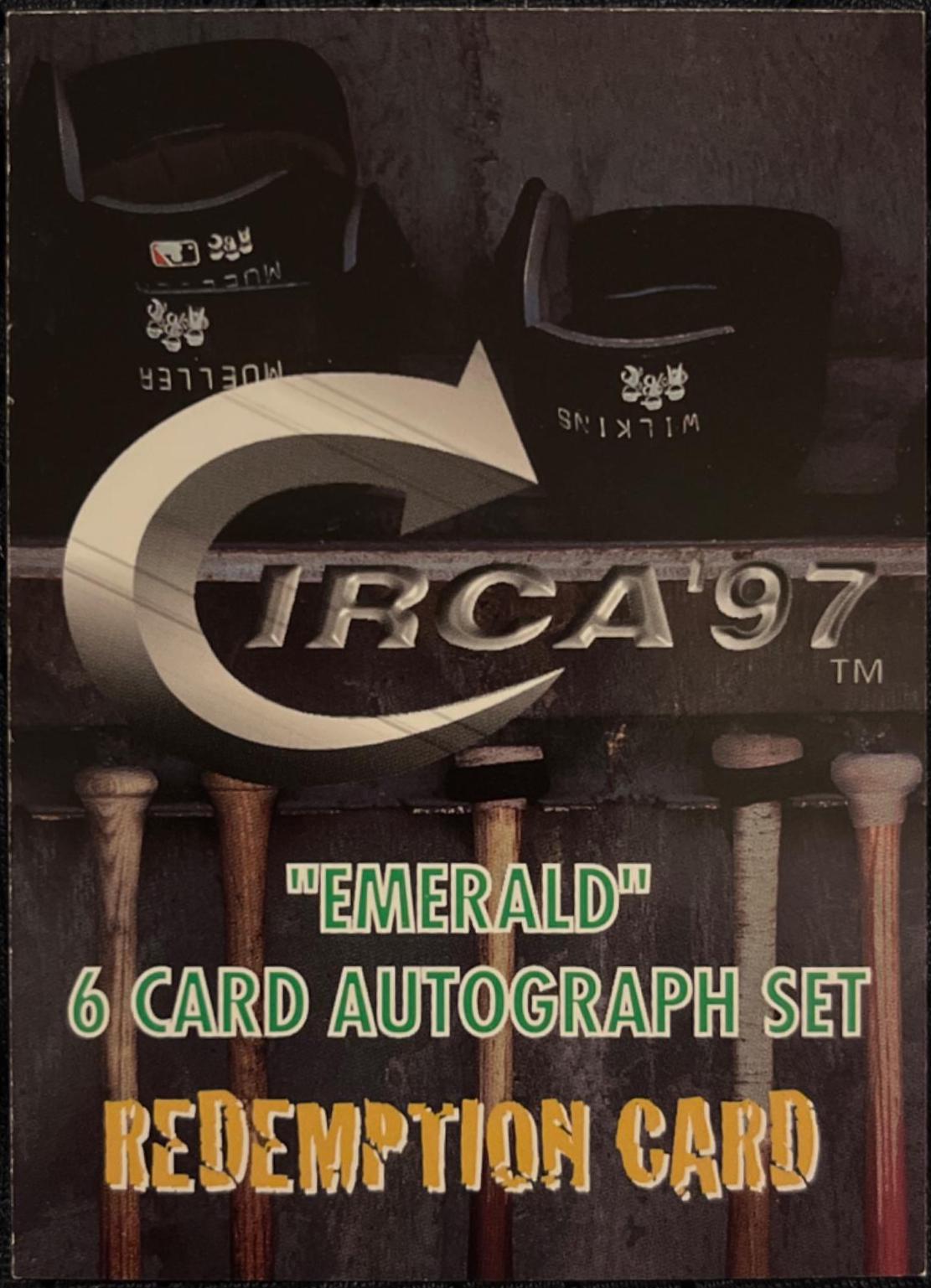 Redemption Card #4 Baseball Cards 1997 Circa Emerald Autograph Set Redemptions