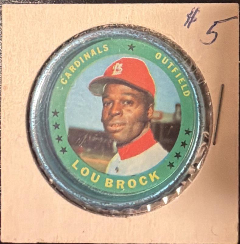 Lou Brock #87 1971 Topps Coins Baseball