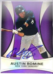 Austin Romine #PP19 Baseball Cards 2010 Bowman Platinum Prospects