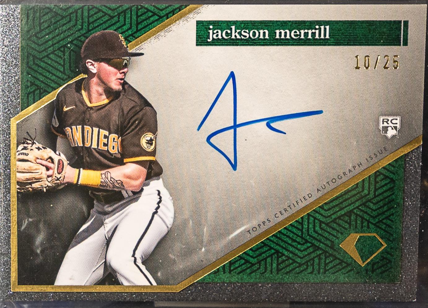 Jackson Merrill #AC-JM Baseball Cards 2024 Topps Diamond Icons Autograph