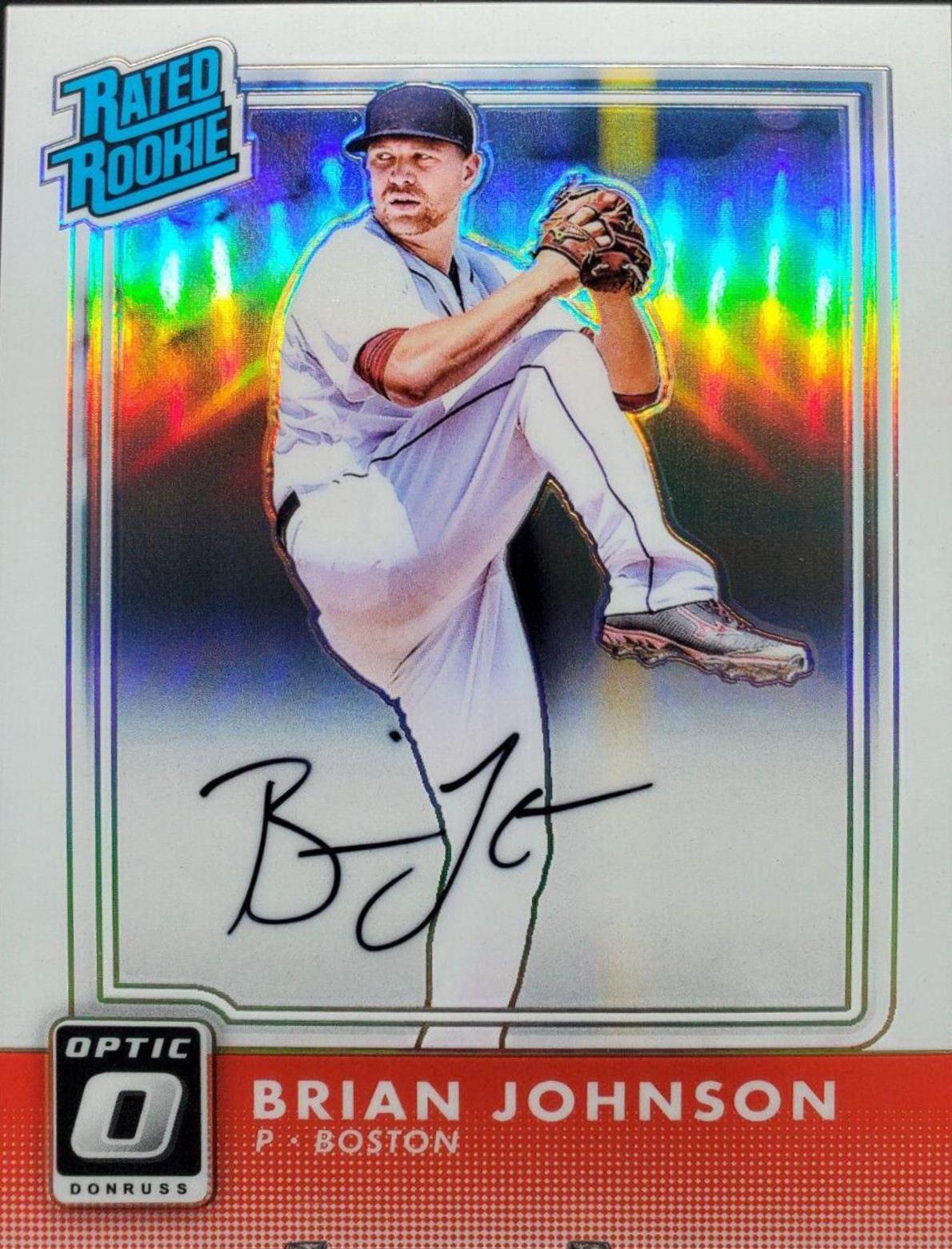 Brian Johnson #RR-BJ Baseball Cards 2016 Panini Donruss Optic Rated Rookies Signatures