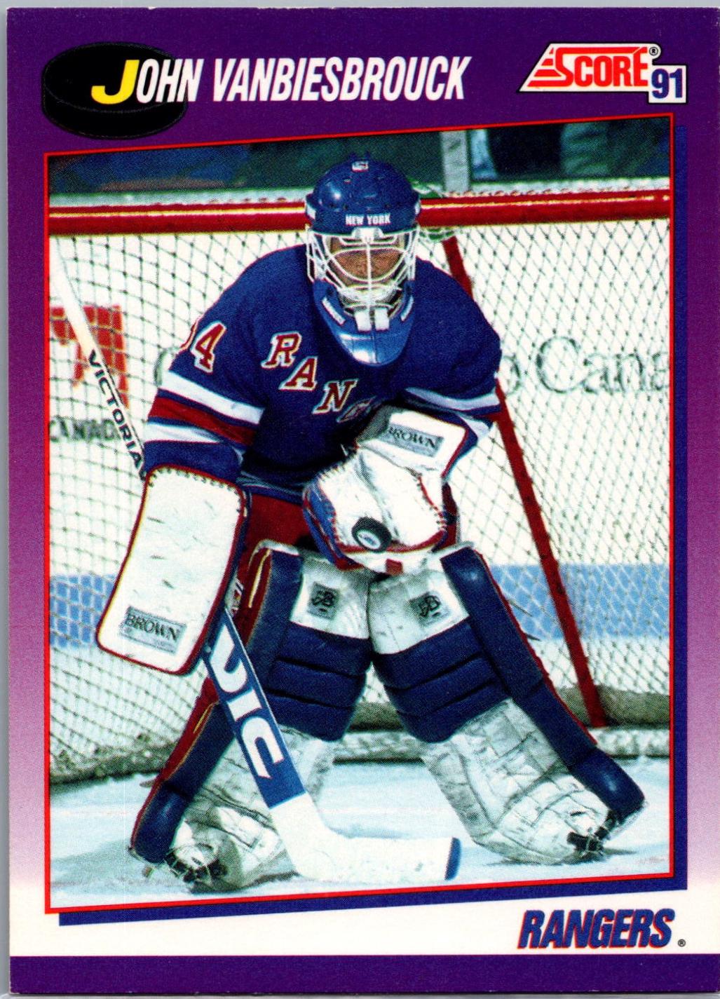John Vanbiesbrouck #10 Hockey Cards 1991 Score American