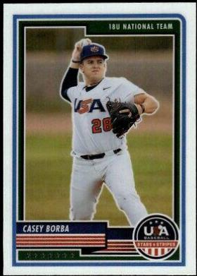 Casey Borba #3 Baseball Cards 2023 Panini Stars & Stripes USA