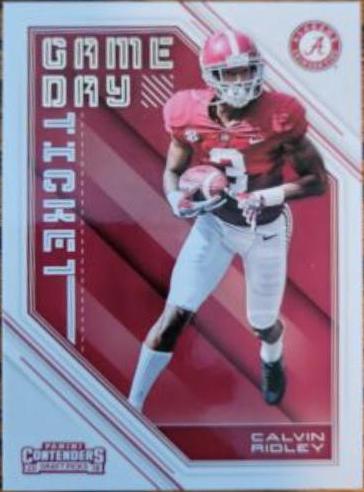 Calvin Ridley #10 Football Cards 2018 Panini Contenders Draft Picks Game Day Ticket