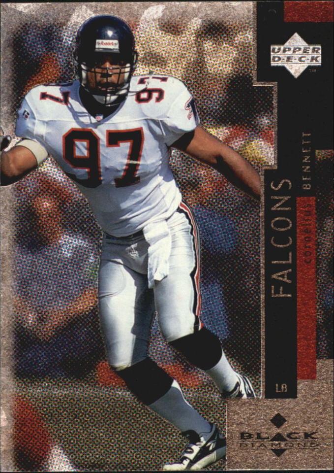 Cornelius Bennett #4 Football Cards 1998 Upper Deck Black Diamond