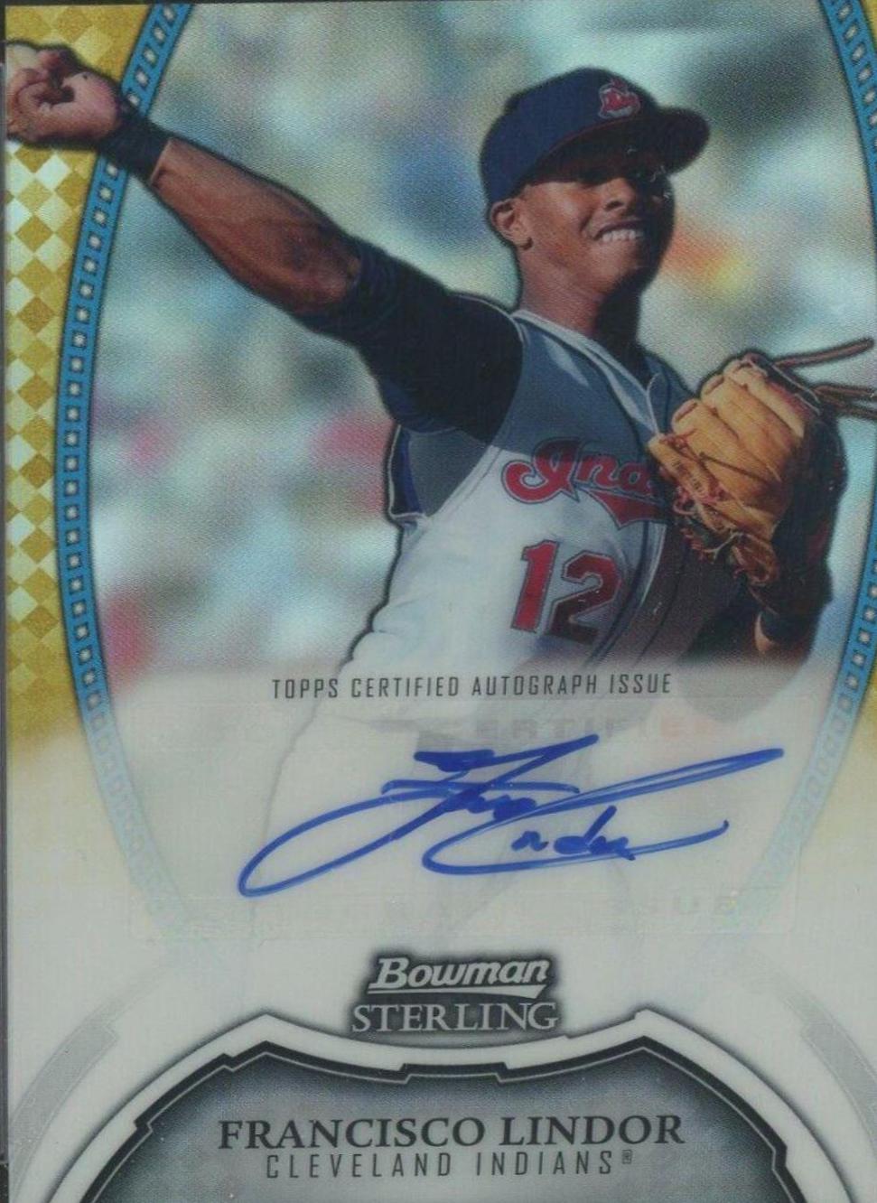 Francisco Lindor #45 2011 Bowman Sterling Baseball