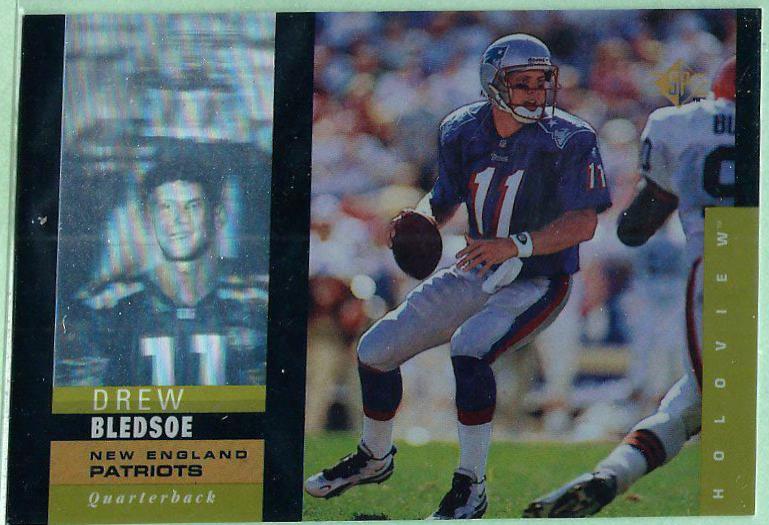 Drew Bledsoe #3 Football Cards 1995 SP Holoview