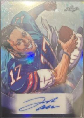 Josh Allen #AN-JA1 Football Cards 2024 Leaf Metal Anime Nation Autograph