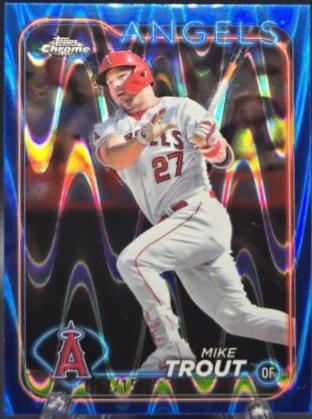 Mike Trout [RayWave Blue Refractor] #200
