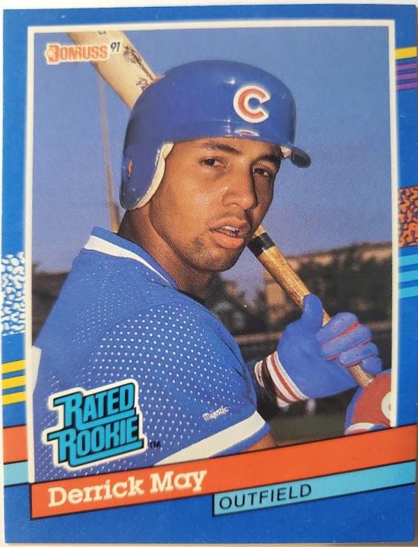 Derrick May #36 Baseball Cards 1991 Donruss