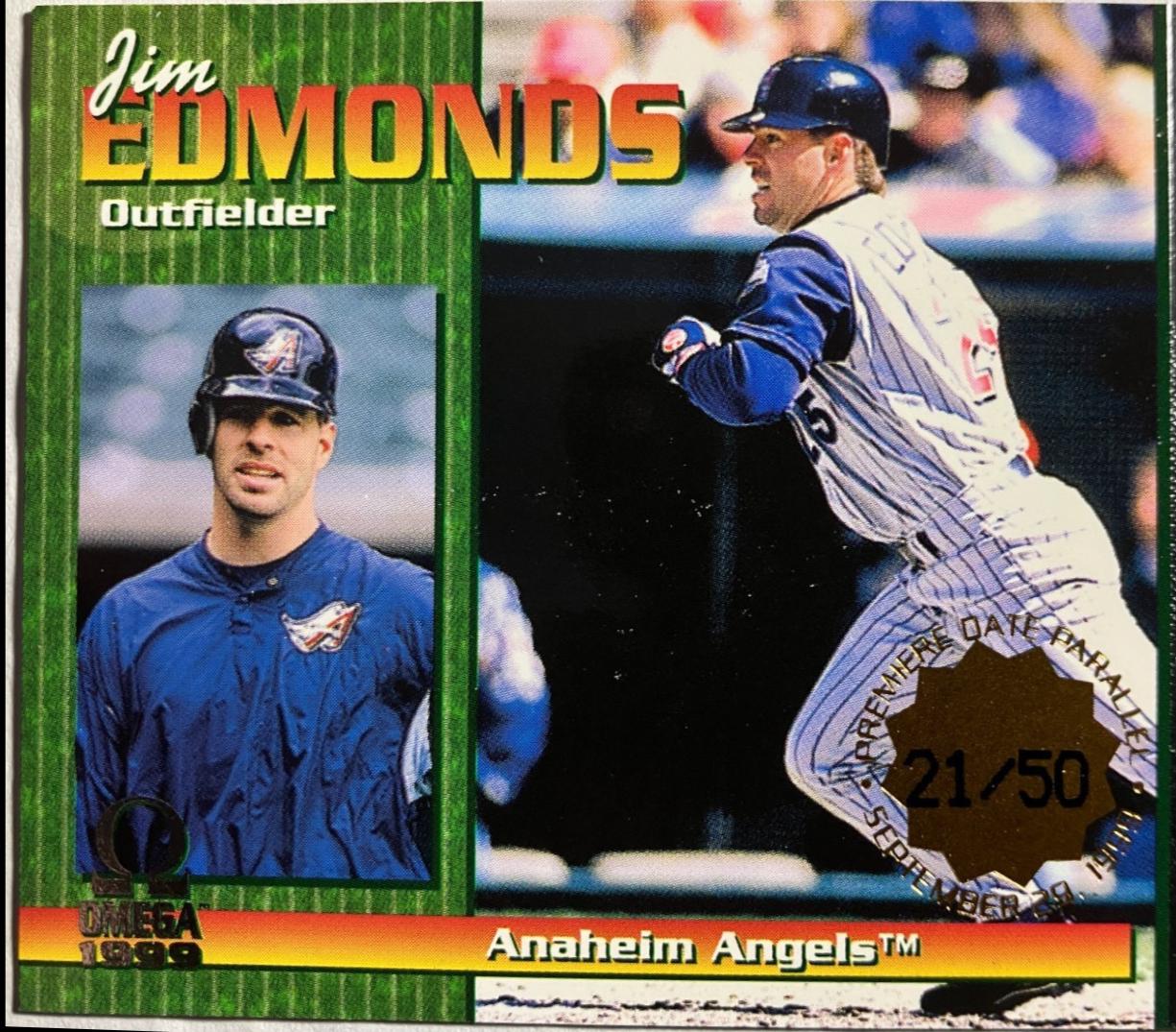 Jim Edmonds [Premiere Date] #2 Prices | 1999 Pacific Omega | Baseball Cards