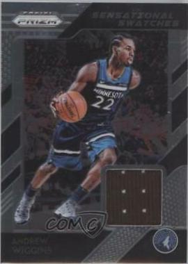 Andrew Wiggins #5 Basketball Cards 2018 Panini Prizm Sensational Swatches