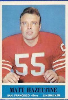 Matt Hazeltine #160 1964 Philadelphia Football