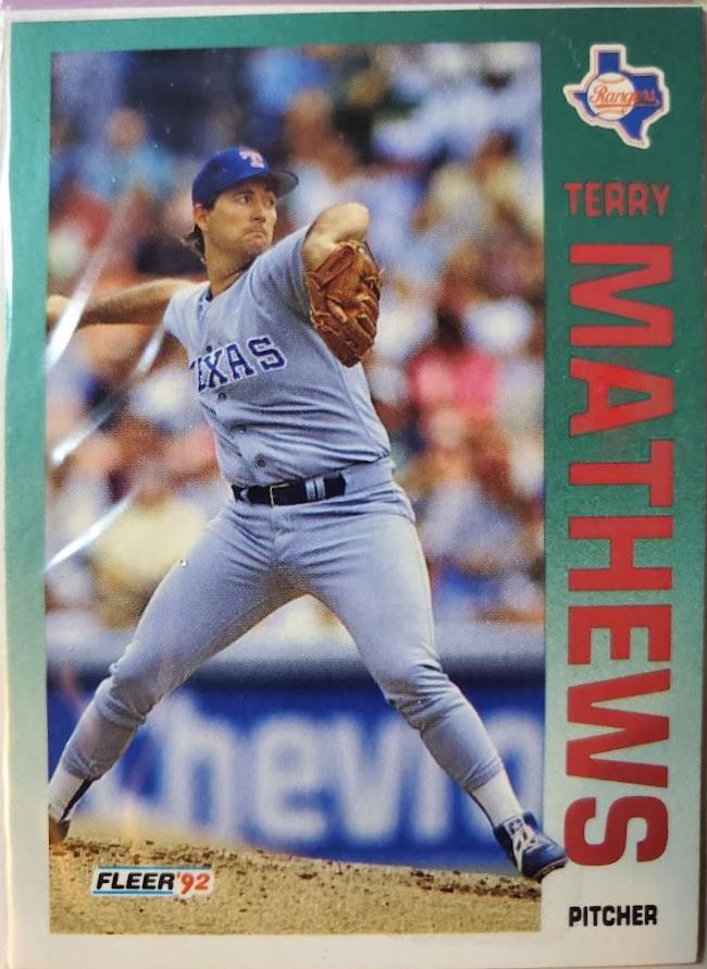 Terry Mathews #310 Baseball Cards 1992 Fleer