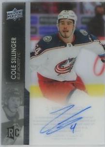 Cole Sillinger #CC-SI 2021 Upper Deck Clear Cut Autograph Hockey