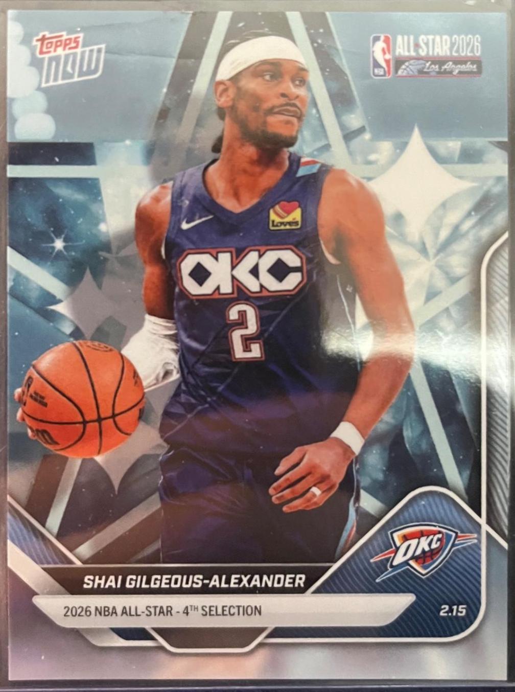 Shai Gilgeous-Alexander #AS11 2026 Topps Now Basketball