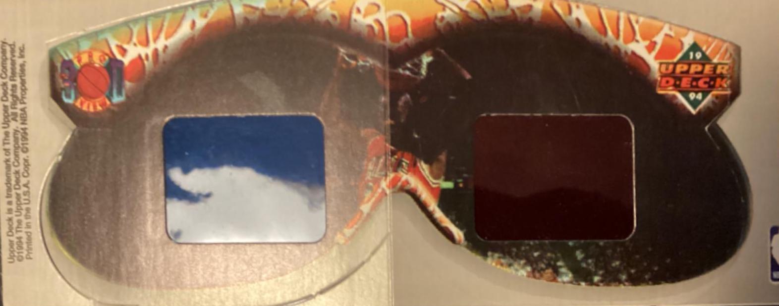 3D Glasses Basketball Cards 1994 Upper Deck