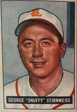 George Stirnweiss #21 Baseball Cards 1951 Bowman
