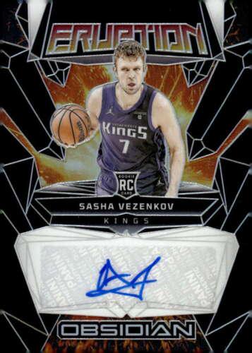 Sasha Vezenkov #RE-VEZ 2023 Panini Obsidian Rookie Eruption Autograph Basketball
