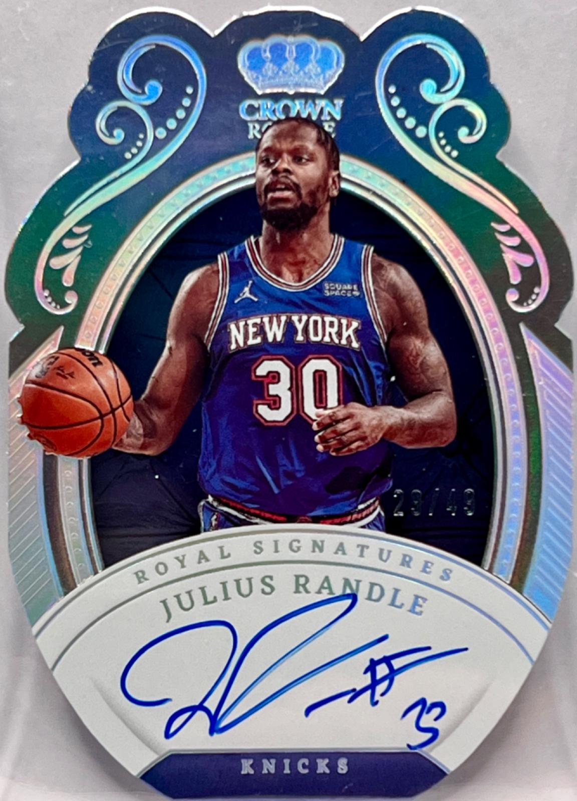 JULIUS RANDLE #RS-JRD Basketball Cards 2022 Panini Crown Royale Royal Signatures