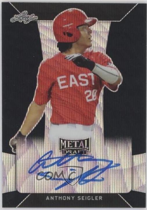 Anthony Seigler #BA-AS1 2018 Leaf Metal Draft Autograph Baseball