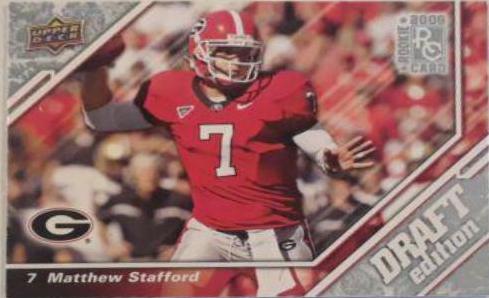 Matthew Stafford #3 Football Cards 2009 Upper Deck Draft Edition