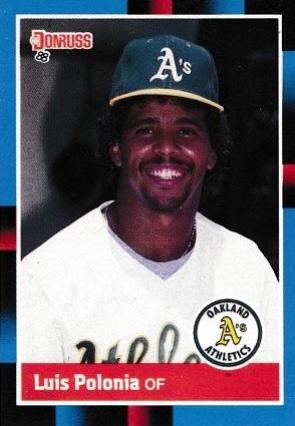 Luis Polonia #425 Baseball Cards 1988 Donruss