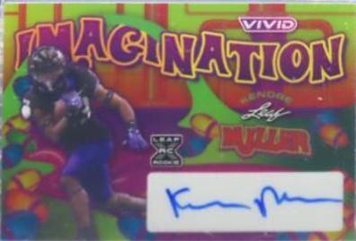Kendre Miller #VI-KM1 Football Cards 2023 Leaf Vivid Autographs Imagination