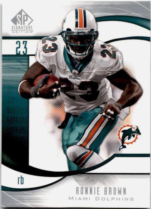 Ronnie Brown #22 2009 Sp Signature Football
