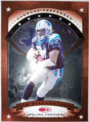 Tim Biakabutuka #4 Football Cards 1997 Donruss Preferred