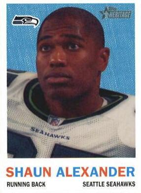 Shaun Alexander #43 Football Cards 2005 Topps Heritage
