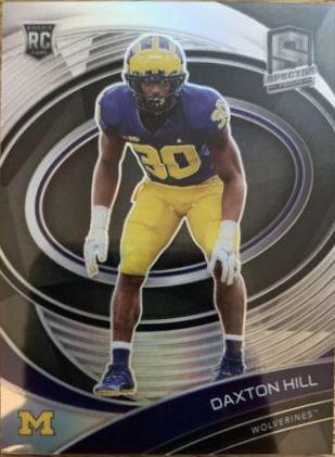 Daxton Hill #4 Football Cards 2022 Panini Chronicles Draft Picks Spectra