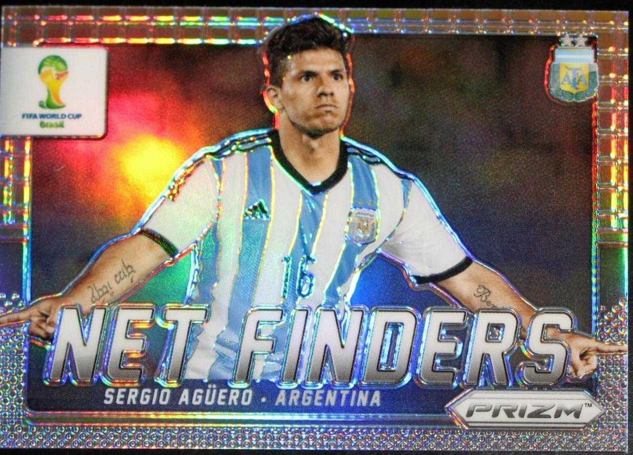 Sergio Aguero #3 Soccer Cards 2014 Panini Prizm World Cup Net Finders