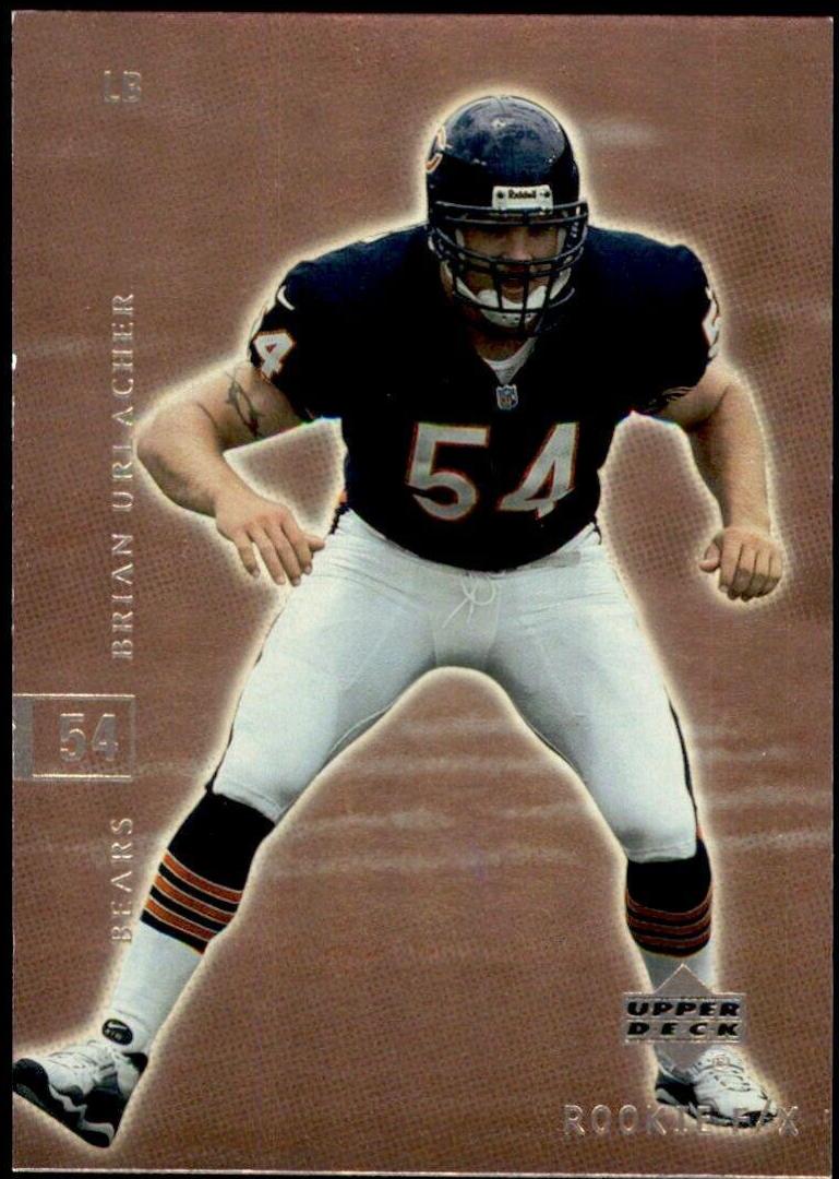Brian Urlacher #16 Football Cards 2001 Upper Deck Rookie F/X